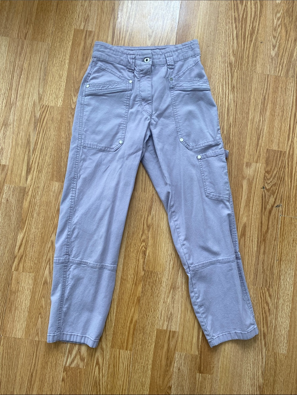 Anthropologie Maeve Dusty Lavender Cargo Utility Pants